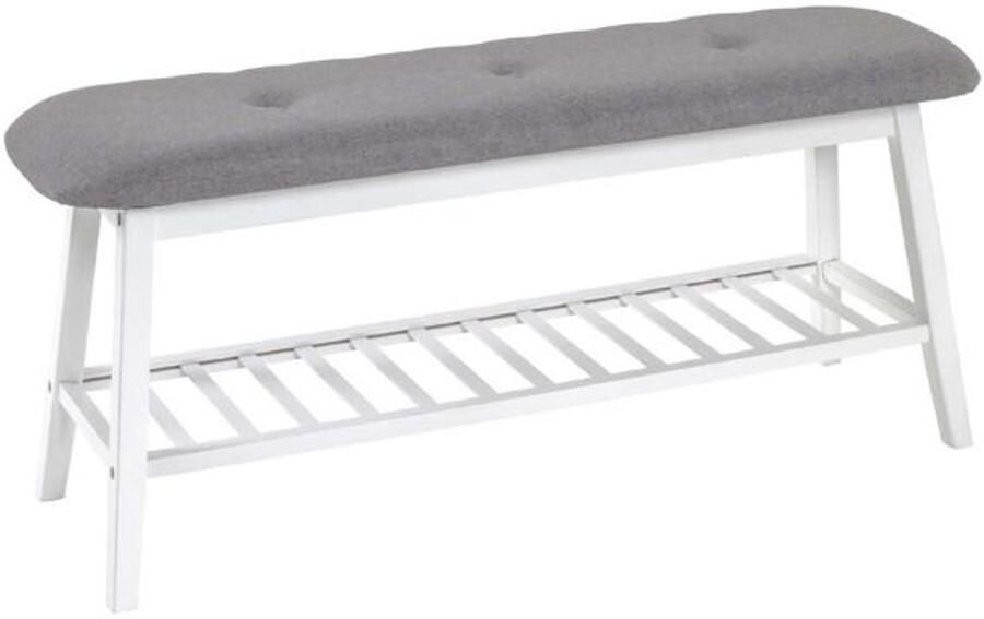 Haku Zitbank met opbergrek 100 x 30 x 44 cm Wit