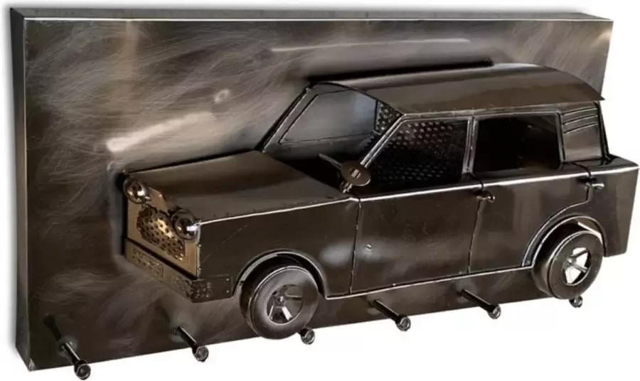 Haku Mobel Haku Vintage Kapstok 3D Auto Oldtimer Zilver