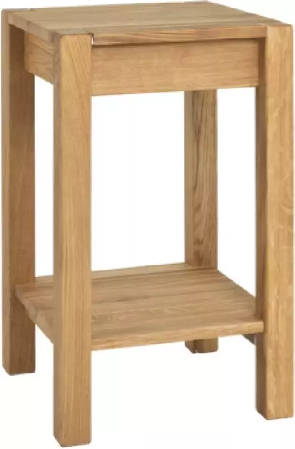 HakuShop Bijzettafel Naturel Eikenhout Massief hout Nachtkastje 35x35x60