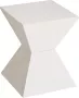 HakuShop Bijzettafel Wit Kunststof 90kg belastbaar 35x35x43cm - Thumbnail 1
