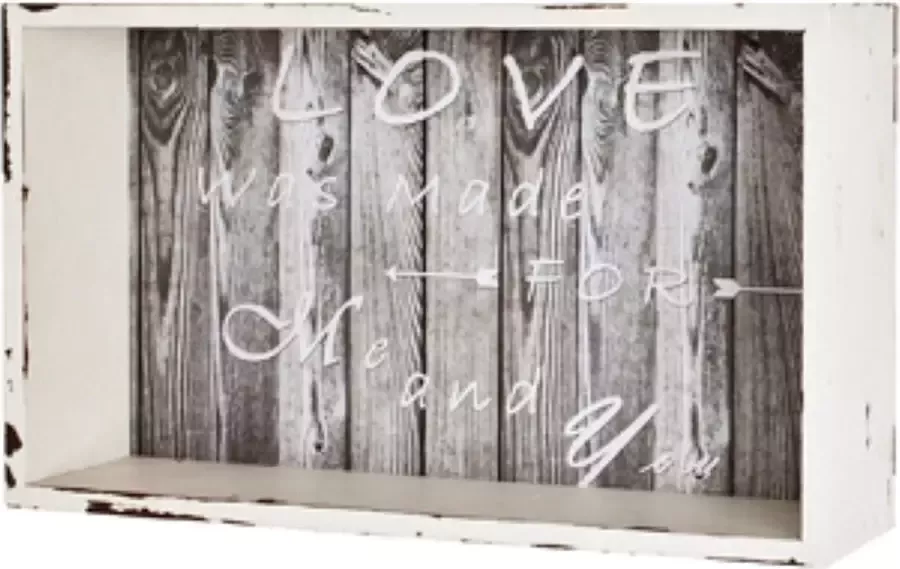 HK-Shop Wandbox – Metaal – Compact model – 33 cm breed 10 cm diep 20 cm hoog – Modern design