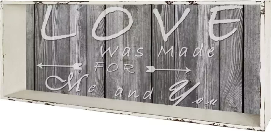 HK-Shop Wandbox – Staal – Ruim formaat – 76 cm breed 12 cm diep 30 cm hoog – Stevig en stijlvol