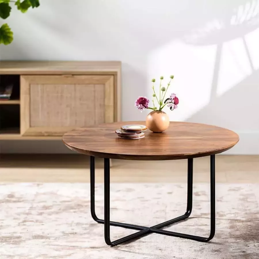 Haluta Acacia Salontafel 75 x 75 x 41 cm Bruin