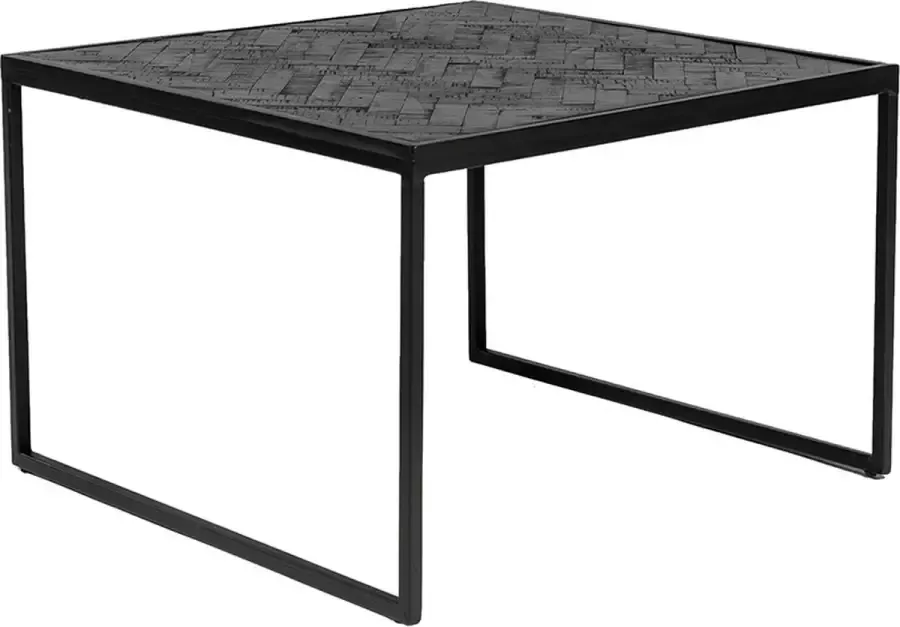 Haluta Bijzettafel 60 x 60 x 40 cm Black Stack Zwart