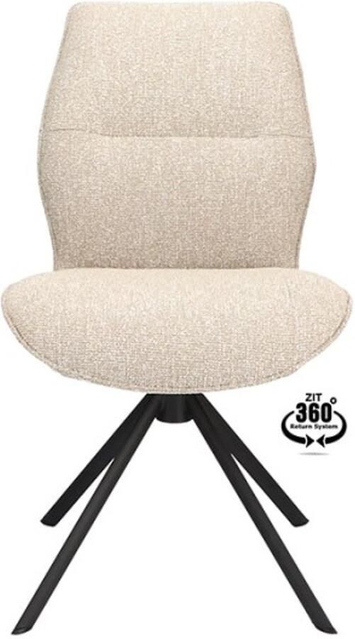Haluta Draaibare Eetkamerstoel Otis Beige