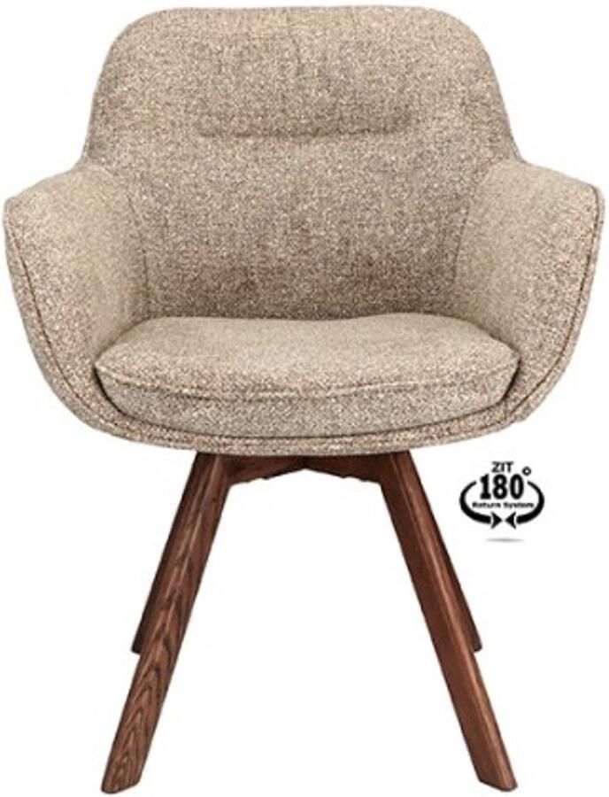 Haluta Draaibare Eetkamerstoel Vibora Mocca