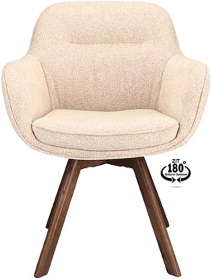 Haluta Draaibare Eetkamerstoel Vibora Sand