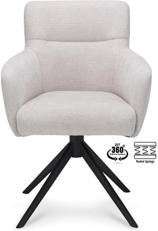 Haluta Eetkamerstoel Mees Naturel