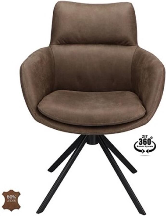 Haluta Eetkamerstoel Sara Bruin
