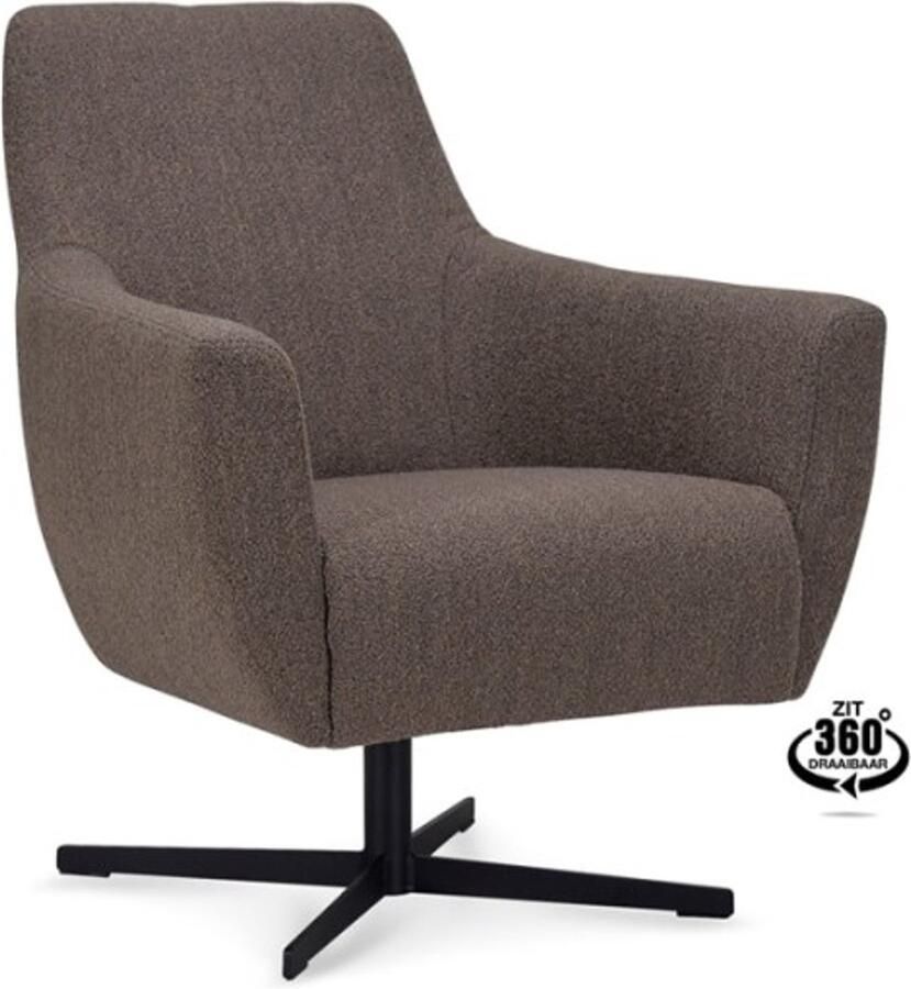 Haluta Fauteuil Marina Draaibaar Bruin