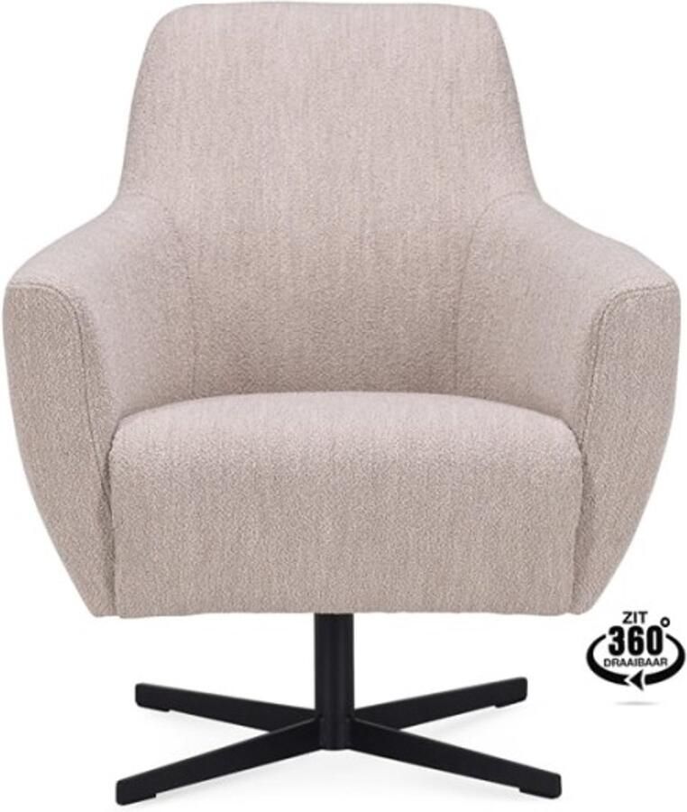 Haluta Fauteuil Marina Draaibaar Naturel