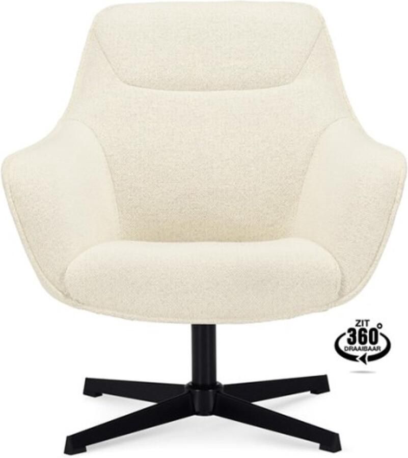 Haluta Fauteuil Miller Draaibaar Naturel