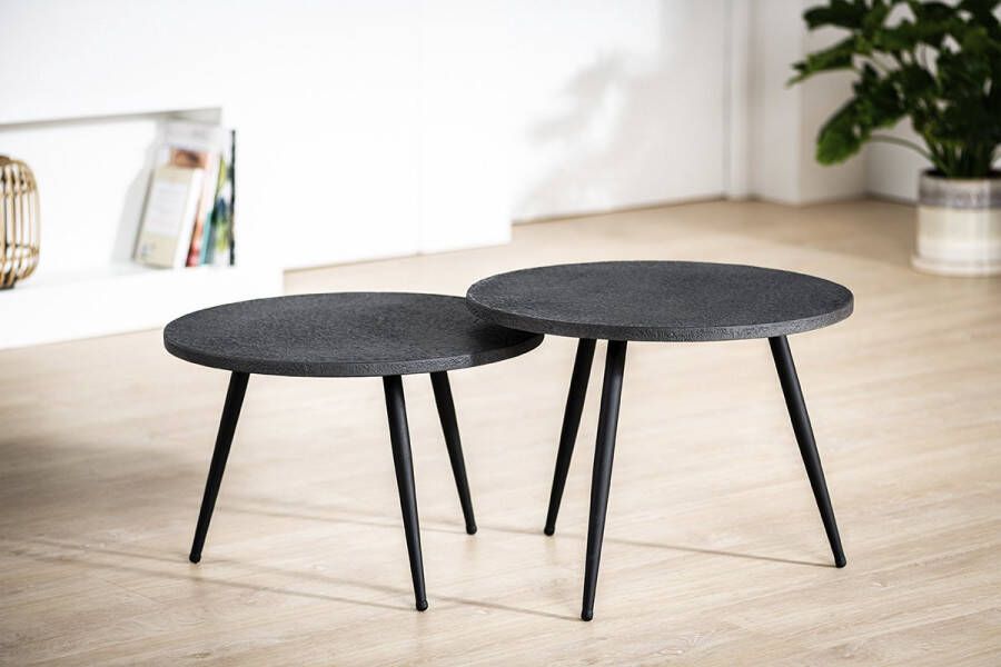 Haluta Lava Salontafel Set van 2 Antraciet