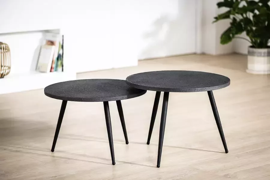 Haluta Lava Salontafel Set van 2 Antraciet