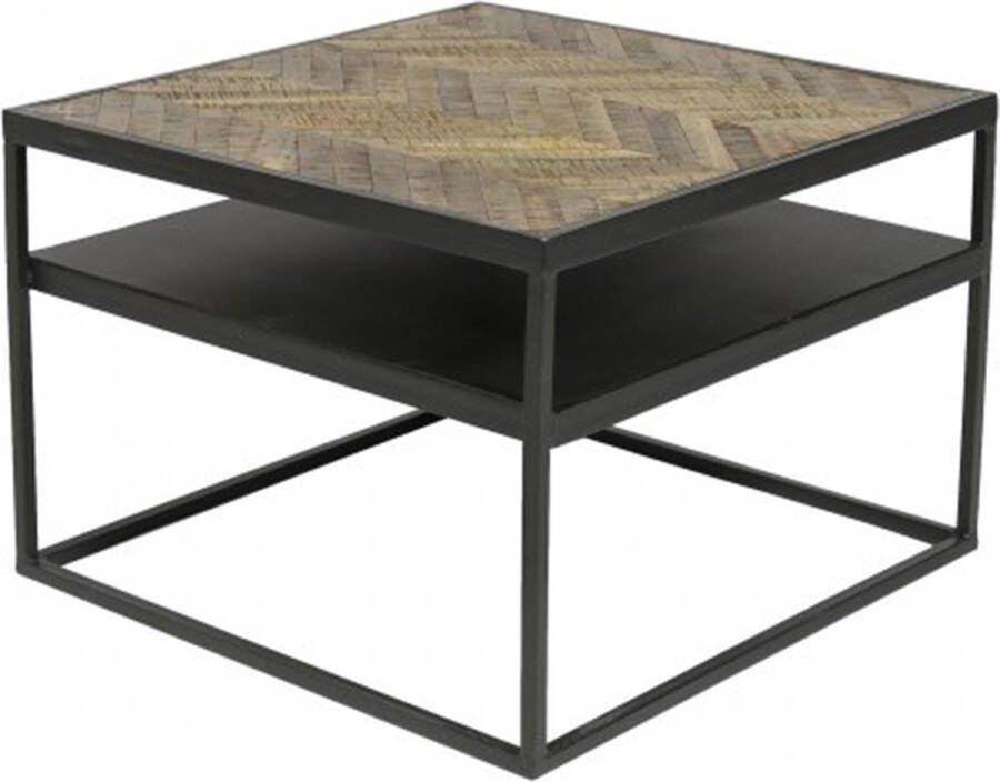 Haluta Salontafel 60 x 60 x 40 cm Brown Cuban Bruin