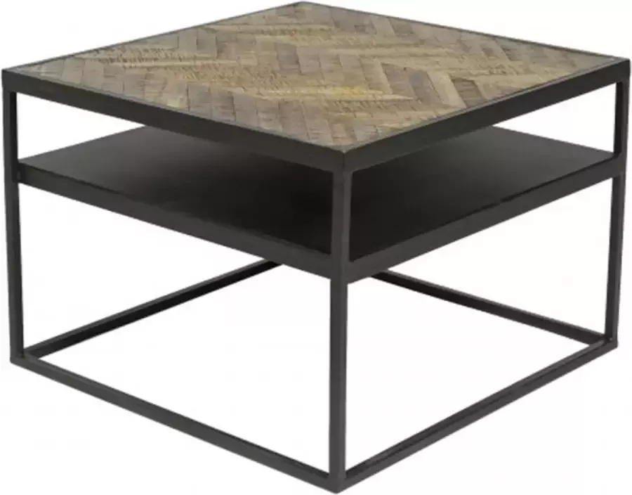 Haluta Salontafel 60 x 60 x 40 cm Brown Cuban Bruin