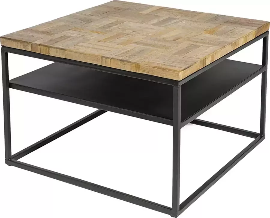 Haluta Salontafel 60 x 60 x 40 cm Grey Block Grijs