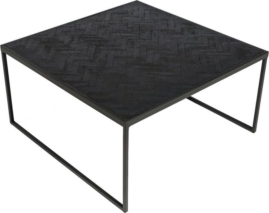 Haluta Salontafel 80 x 80 x 40 cm Black Stack Zwart