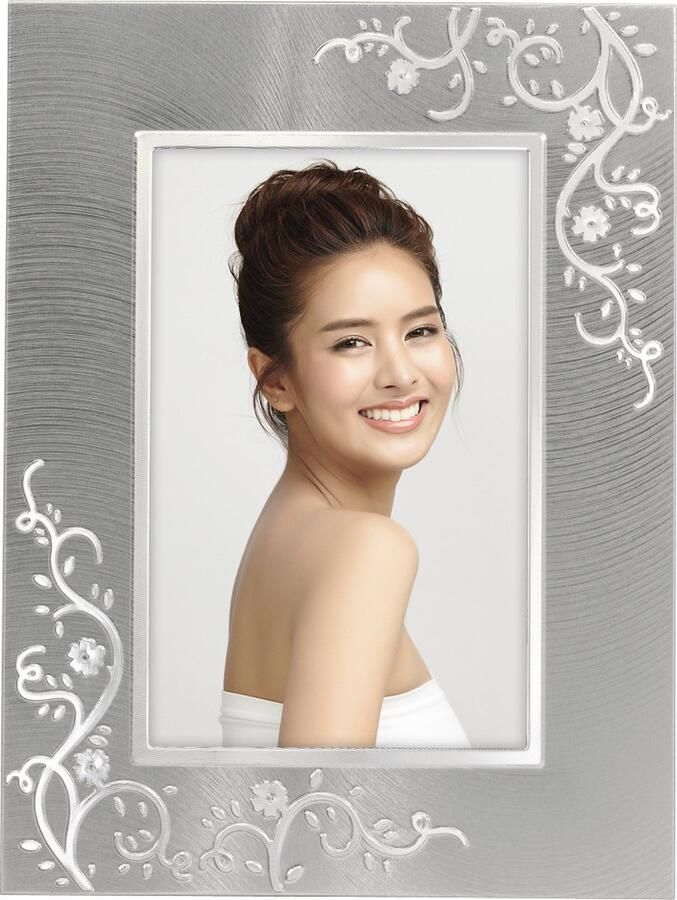 Hama 00193123 Enkele fotolijst Aluminium Zilver Tafel Muur 13 x 18 cm Rechthoekig