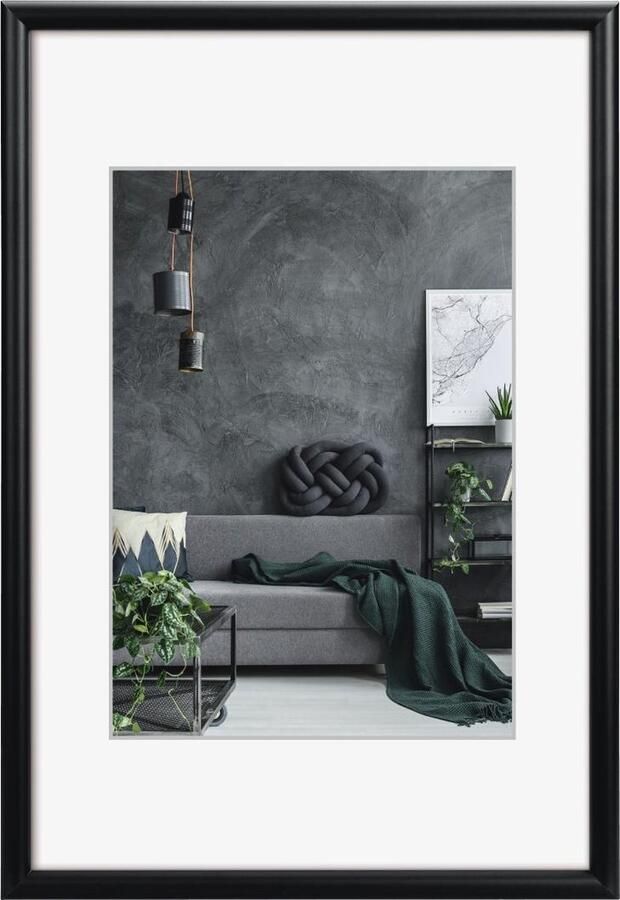 Hama Detroit Enkele fotolijst Aluminium Zwart Mat Tafel 30 x 45 cm