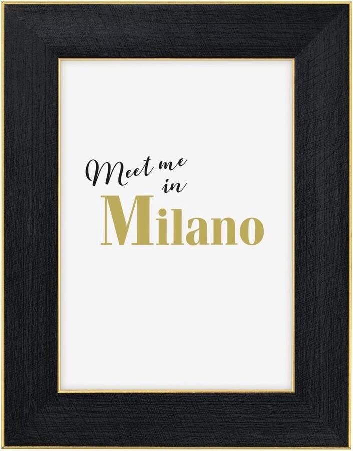Hama Milano Enkele fotolijst Kunststof Zwart Tafel 13 x 18 cm Rechthoekig