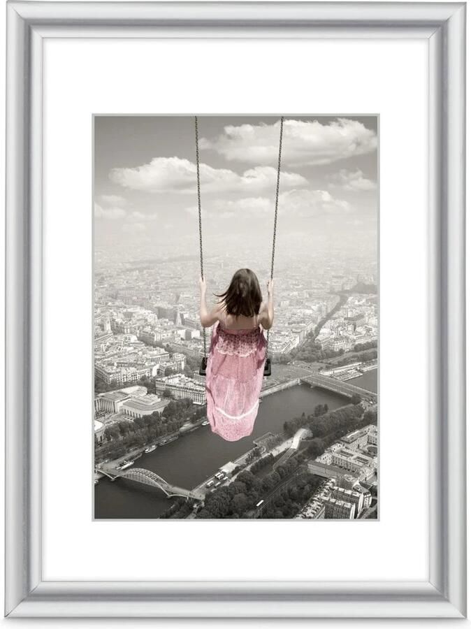 Hama Swing Enkele fotolijst Polystyreen (PS) Zilver Tafel Muur 21 x 29 7 cm Rechthoekig
