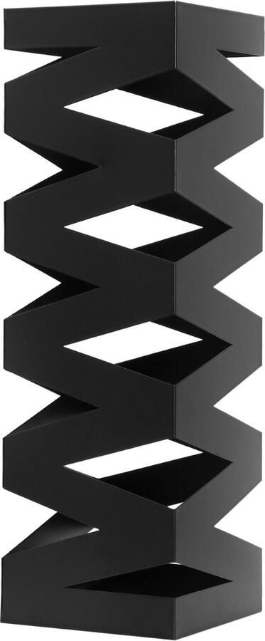 Hanamura Paraplubak Parapluhouder Met uitneembare lekbak Antislip en Antikras Met 4 parapluhaken Zwart