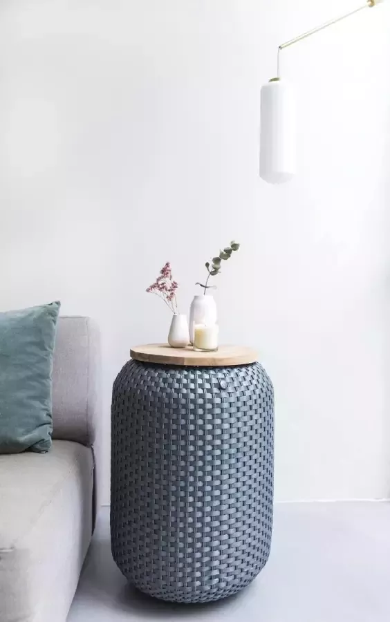 Handed By Bijzettafel met opbergruimte Sidetable Opberger Halo High donkergrijs dark grey - Foto 2