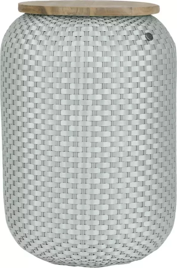 Handed By Bijzettafel met opbergruimte Sidetable Opberger Halo High lichtgroen eucalyptus