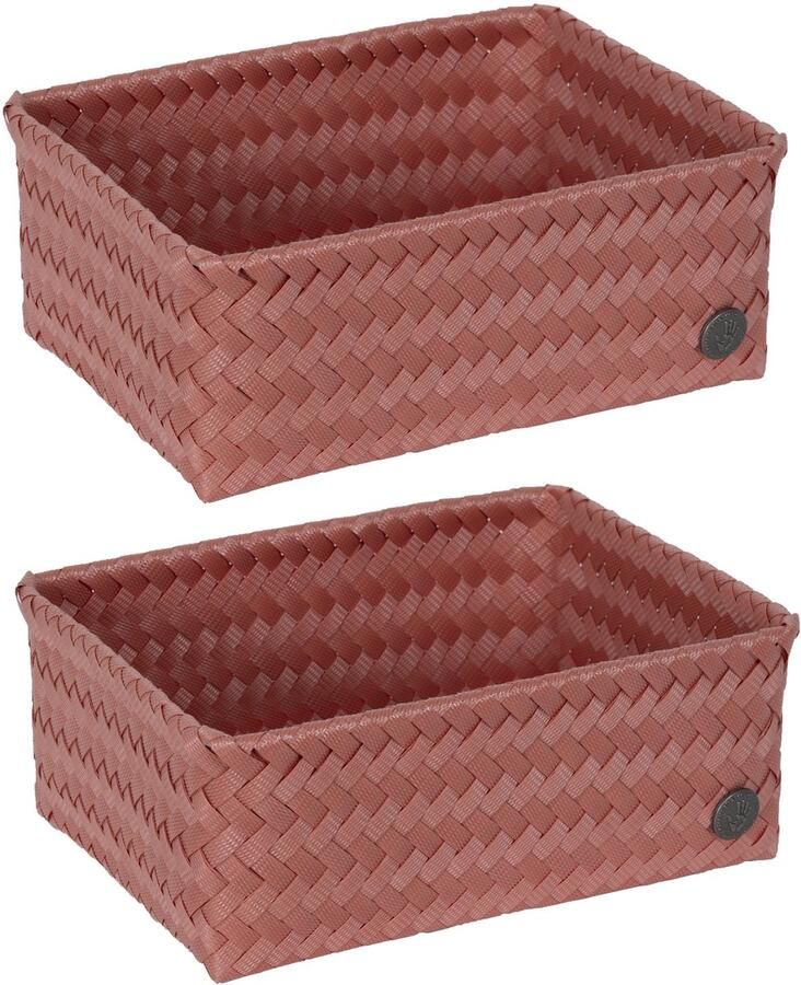 Handed By Opbergmanden set van 2 Kast Lade Organizer Badkamer kinderkamer woonkamer ... Fit Medium high roest rood rust