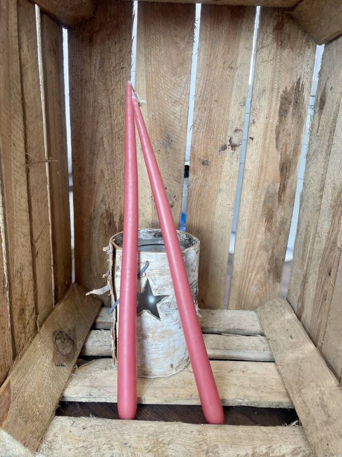 Handgemaakt 12x xxl KERSTKAARSEN voor de kerstdagen- Lange Kaars Tafel Rustieke Kaars in Kastanje Roze Brandtijd tot 13 uur per kaars!