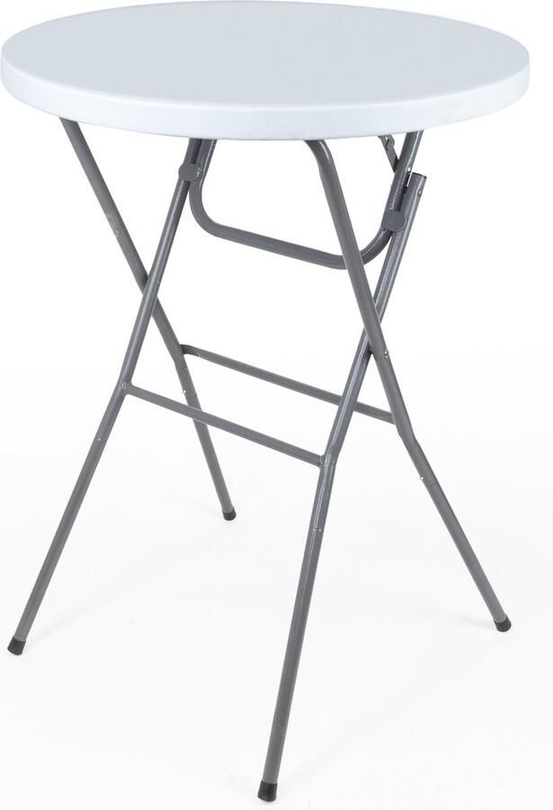 Hanse Stevige Statafel 80 cm hoog van Kunststof 80x110 cm Wit