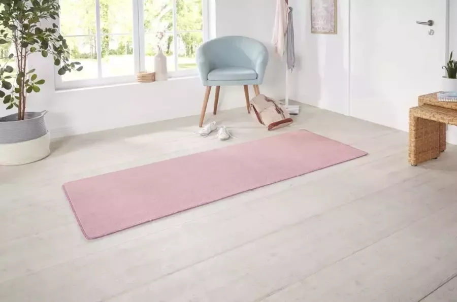 HANSE Home Vloerkleed Shashi Kortpolig effen kleuren loper zacht eetkamer kinderkamer gang - Foto 8