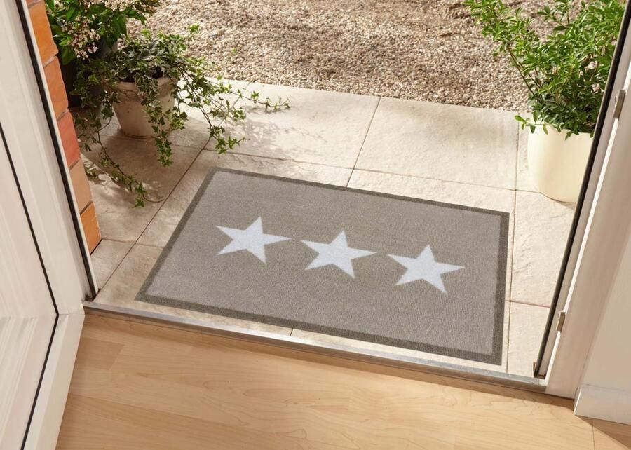 HANSE Home Mat Sterren deurmat Inloopmat binnen en buiten antislip weerbestendig wasbaar