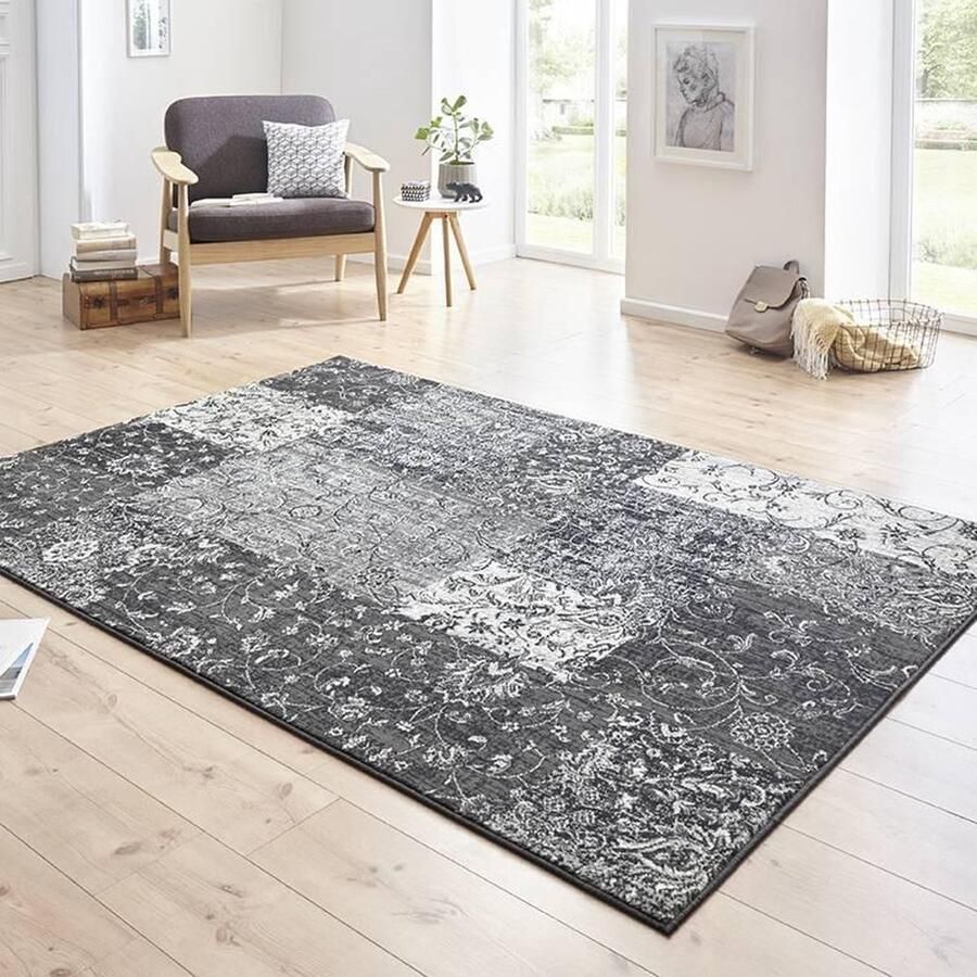 HANSE Home Vloerkleed Kirie Patchwork korte pool loper modern vintage woonkamer hal