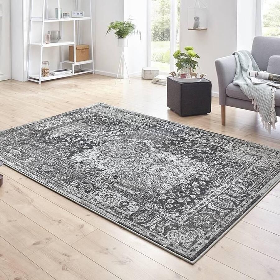 HANSE Home Vloerkleed Plume Korte pool used look vloerkleed vintage eetkamer woonkamer hal