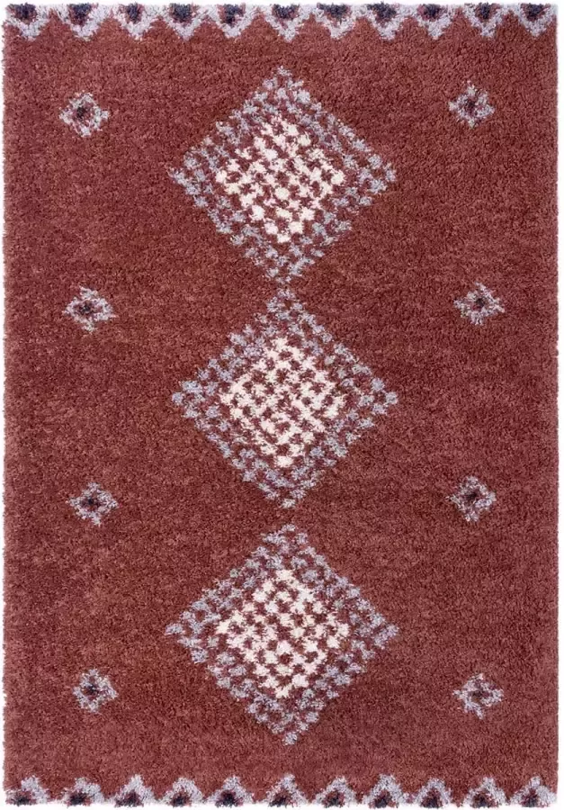 Hanse Home Hoogpolig vloerkleed Cassia roestbruin 160x230 cm