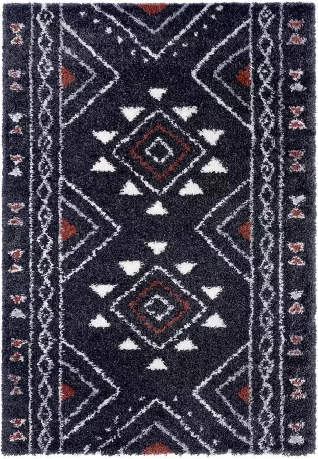 Hanse Home Hoogpolig vloerkleed Hurley zwart 120x170 cm - Foto 2