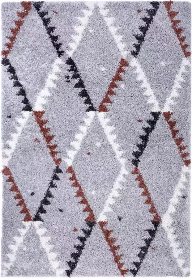 Hanse Home Hoogpolig vloerkleed Lark grijs 160x230 cm