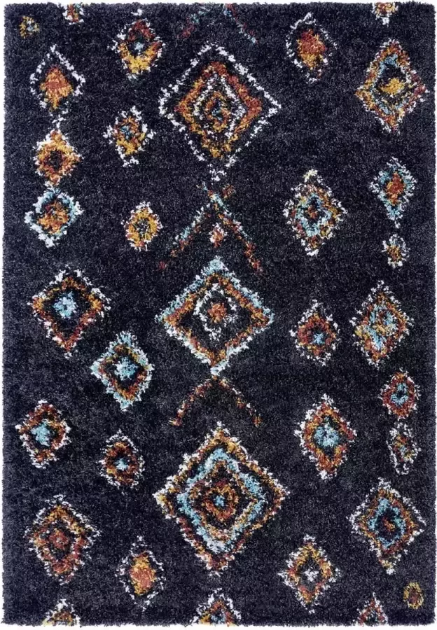 Hanse Home Hoogpolig vloerkleed Phoenix zwart 200x290 cm