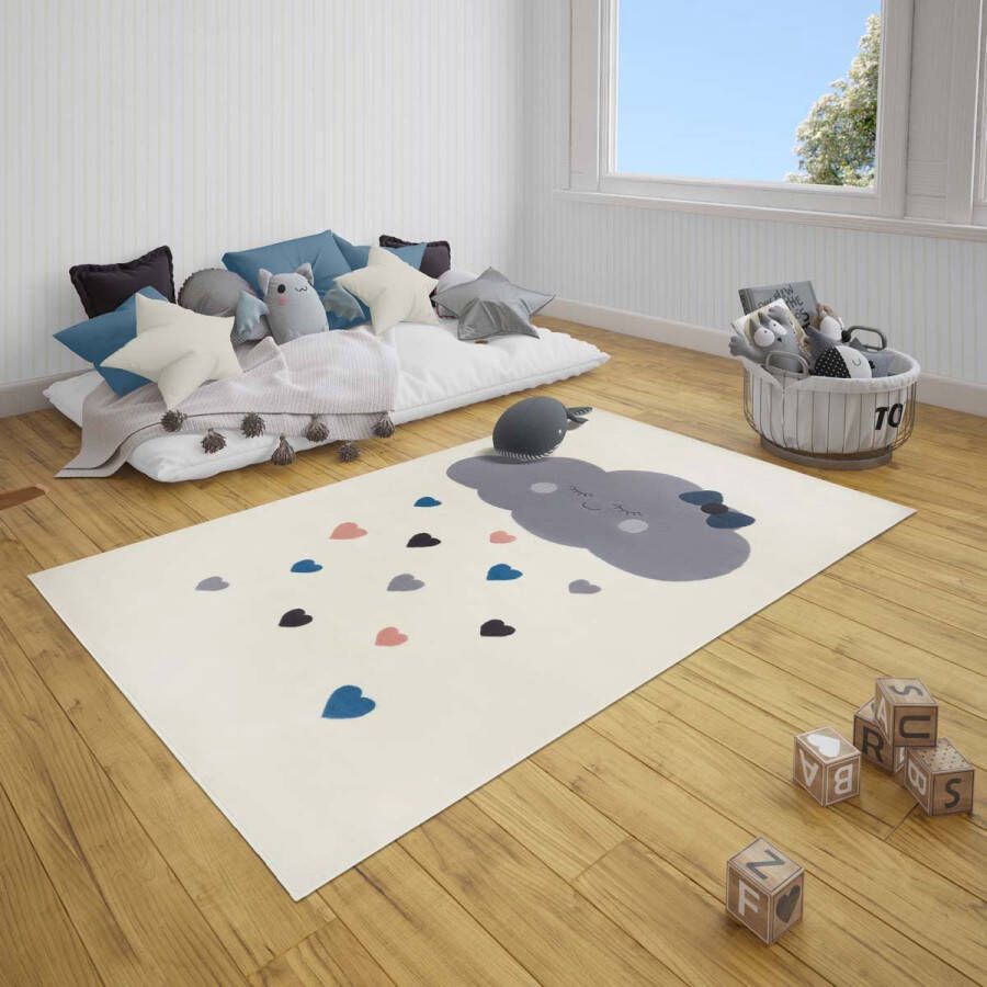 Hanse Home Kindervloerkleed Lara Wolk Creme 120x170cm