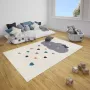 Hanse Home Kindervloerkleed wolken Happy crème 80x150 cm - Thumbnail 1