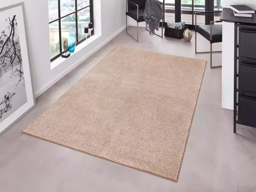 HANSE Home Vloerkleed Pure 100 korte pool Kortpolig effen omgezoomd loper woonkamer kinderkamer gang - Foto 4
