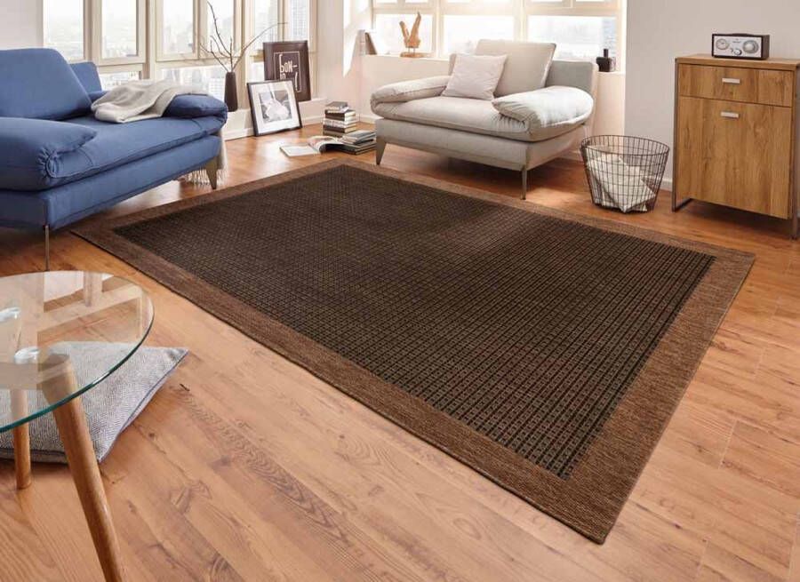 Hanse Home Modern vloerkleed Simple donkerbruin 80x150 cm