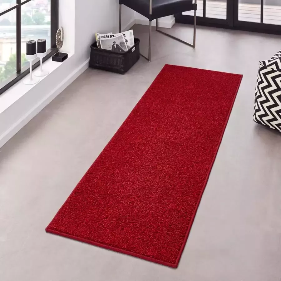 HANSE Home Vloerkleed Pure 100 korte pool Kortpolig effen omgezoomd loper woonkamer kinderkamer gang - Foto 2