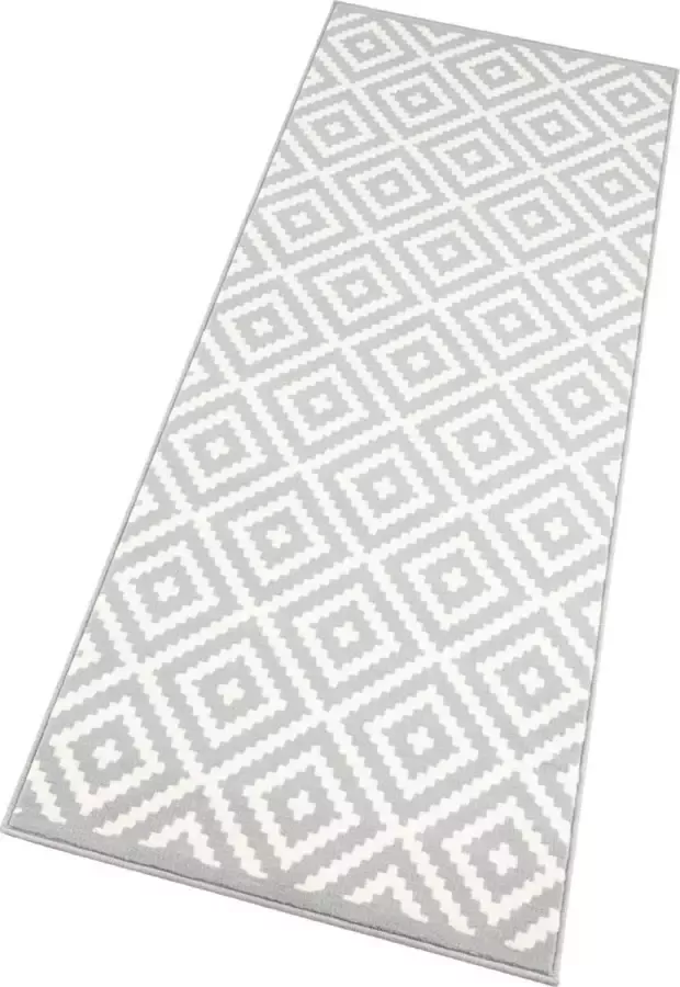 HANSE Home Loper Native Korte pool modern design met een geometrisch motief afgehecht robuust