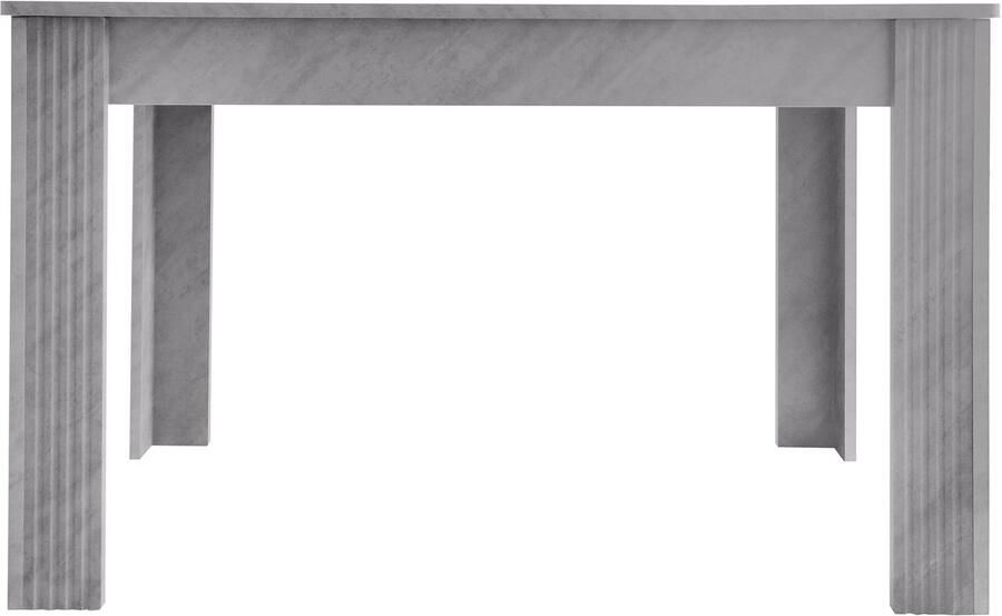 Haobosic Eetkamertafel Eigentijdse eettafel Robuuste eikenhouten tafel Rechthoekig Salontafel Moderne eenvoudige stijl Betonlook