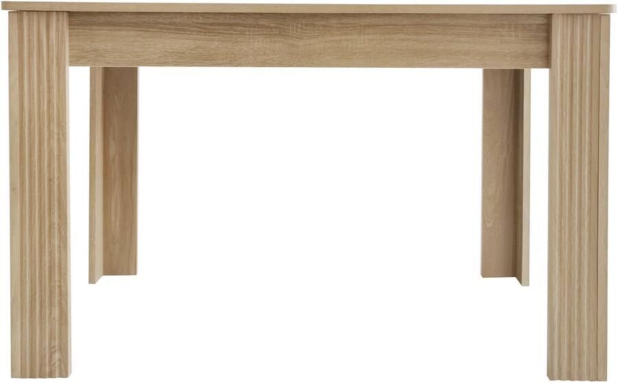 Haobosic Eetkamertafel Eigentijdse eettafel Stevige eikenhouten tafel Rechthoekig Koffietafel Moderne eenvoudige stijl Eiken kleur