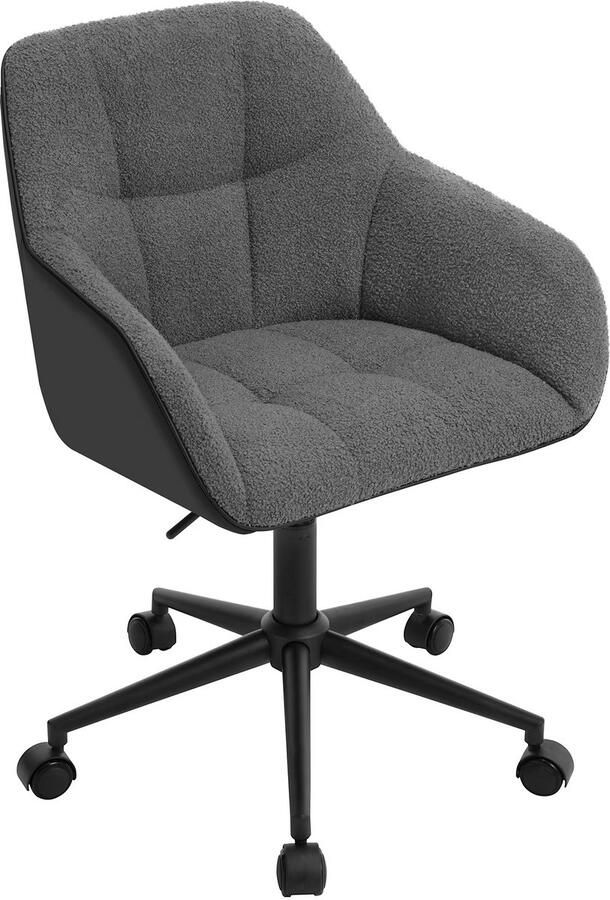 Happiq 2 Stuks Eetkamerstoelen Gestoffeerde Keukenstoelen met Rugleuning en Armleuningen Metalen Poten Voor Woonkamer Kantoor of Kaptafel