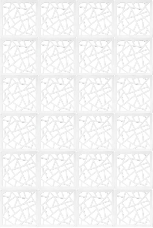 Happiq 24 stuks Moderne kamerverdeler Kamerscherm Scheidingswand Privacyscherm Voor woonkamer slaapkamer en kantoor Decoratie